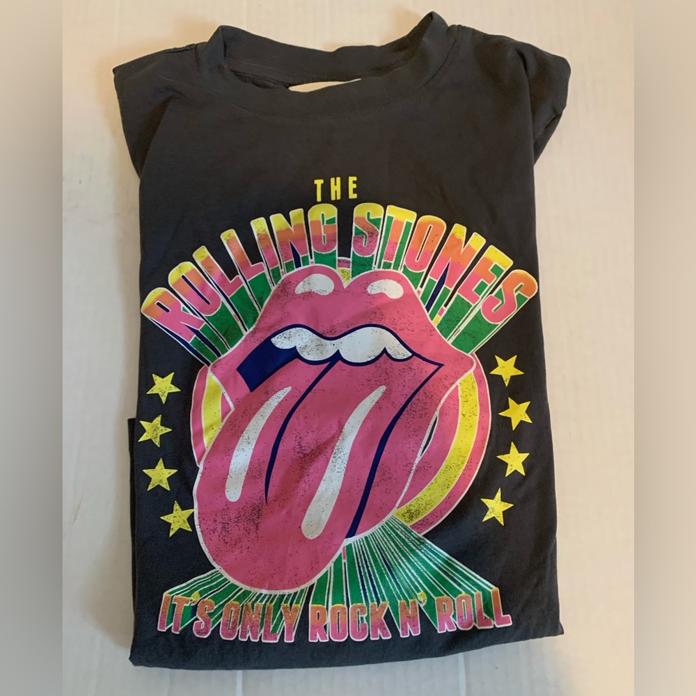H&M Rolling Stones Colorful Graphic  T-Shirt